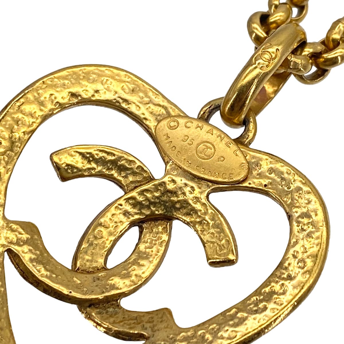 Luxury Promise Japan VINTAGE CHANEL COCOMARK HEART NACKLACE GOLD ACCESSORY 95P 90319595