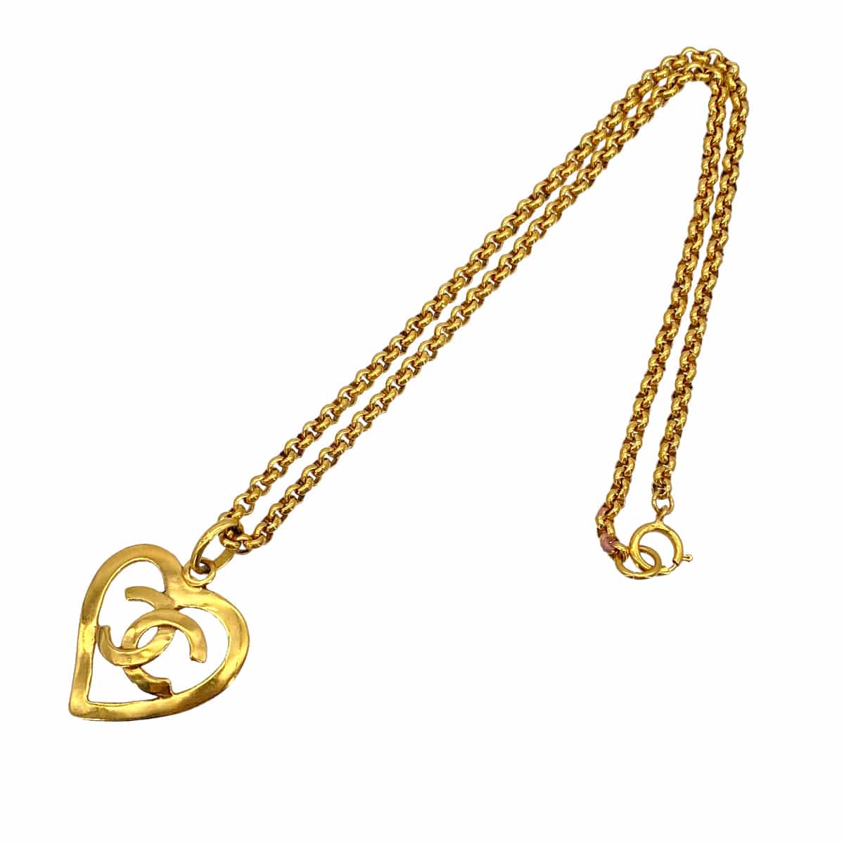 Luxury Promise Japan VINTAGE CHANEL COCOMARK HEART NACKLACE GOLD ACCESSORY 95P 90319595