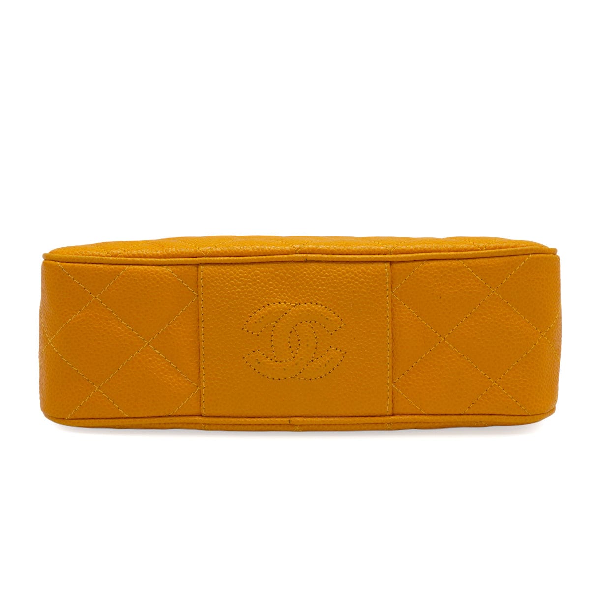 Luxury Promise Japan VINTAGE CHANEL COCOMARK MATELASSE CHAIN SHOULDER BAG ORANGE CAVIAR SKIN GOLD HARDWARE 90346100