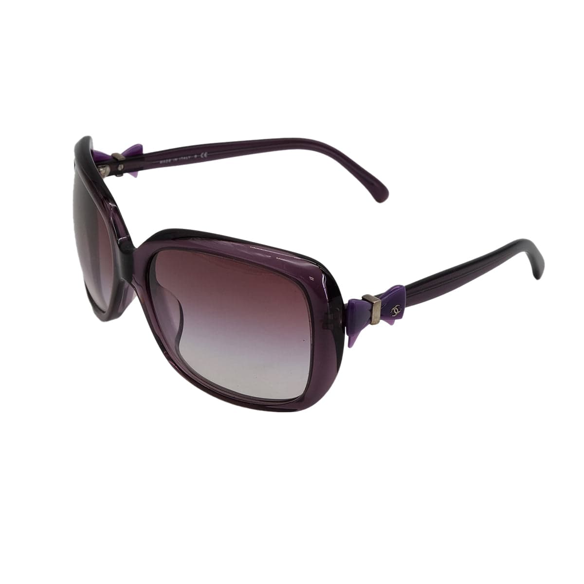 Luxury Promise Japan VINTAGE CHANEL COCOMARK RIBBON SUNGLASSES PURPLE EYEWEAR 90325291