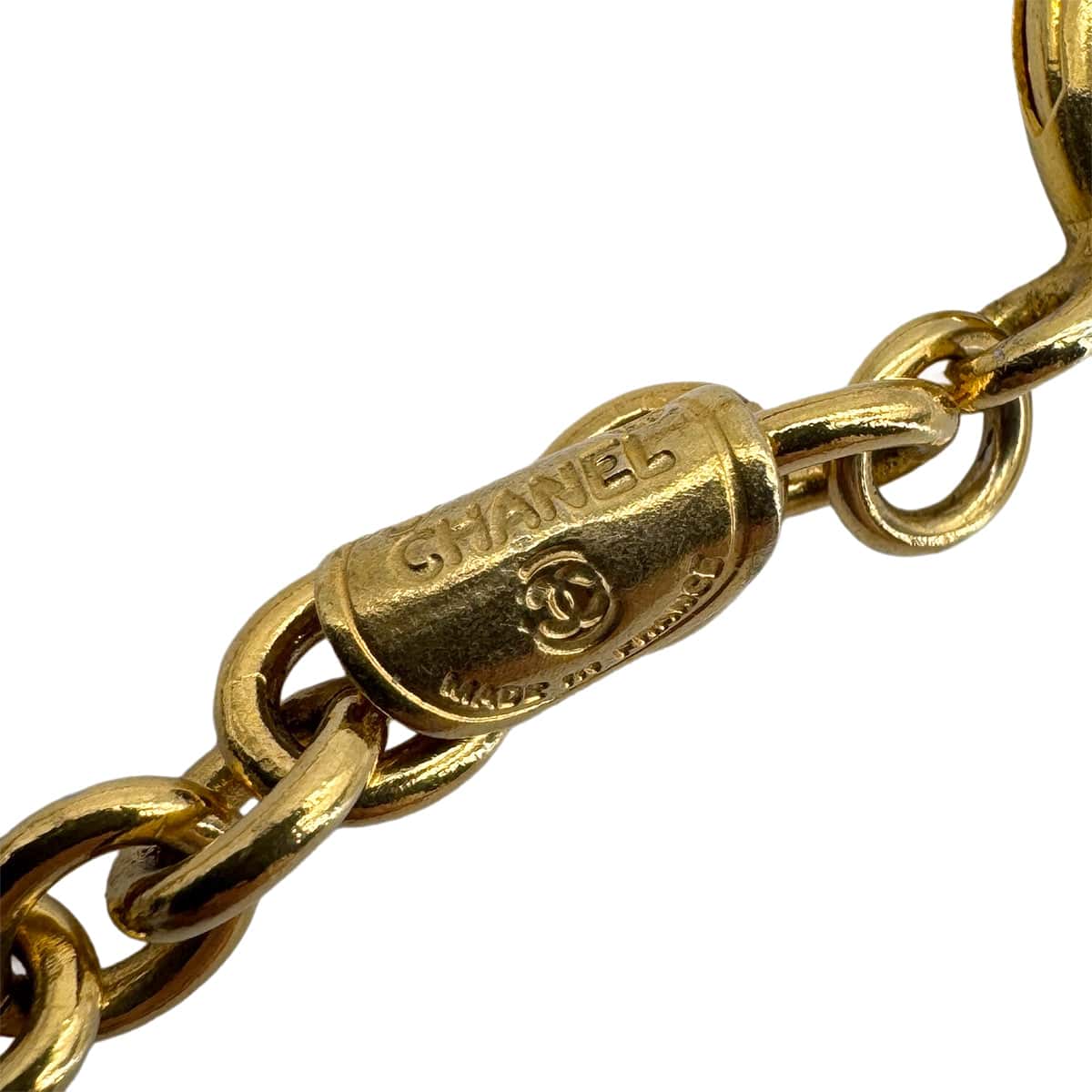 Luxury Promise Japan VINTAGE CHANEL COCOMARK ROUND PLATE CHAIN BELT GOLD ACCESSORY 90323147
