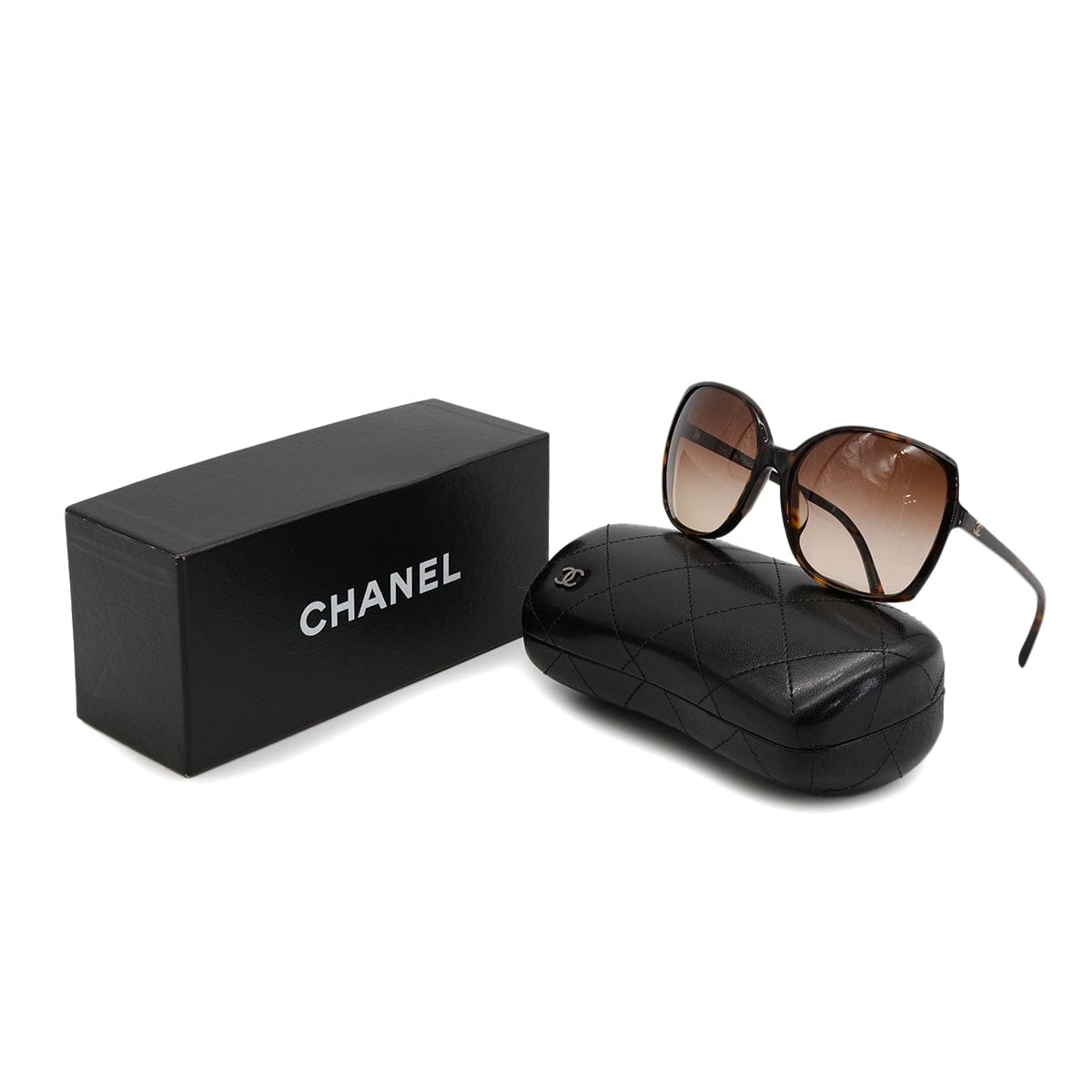 Luxury Promise Japan VINTAGE CHANEL COCOMARK SUNGLASSES TORTOISESHELL BROWN EYEWEAR 90324110