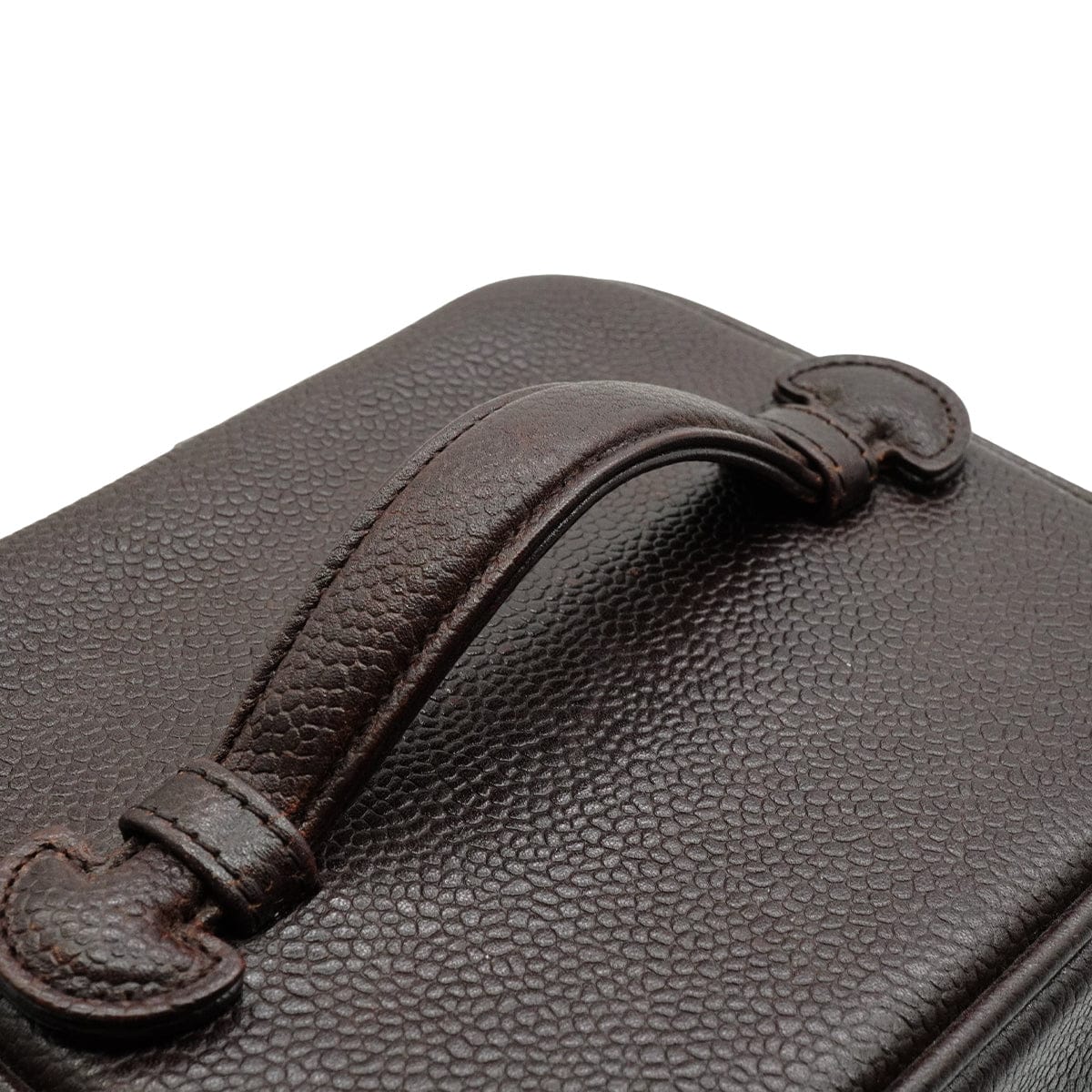 Luxury Promise Japan VINTAGE CHANEL COCOMARK VANITY HAND BAG BROWN CAVIAR SKIN 90341829