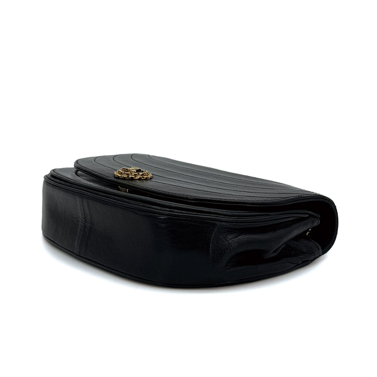 Luxury Promise Japan VINTAGE CHANEL COCOMARK WAVE STITCH CHAIN SHOULDER BAG BLACK LAMB SKIN GOLD HARDWARE 90315870