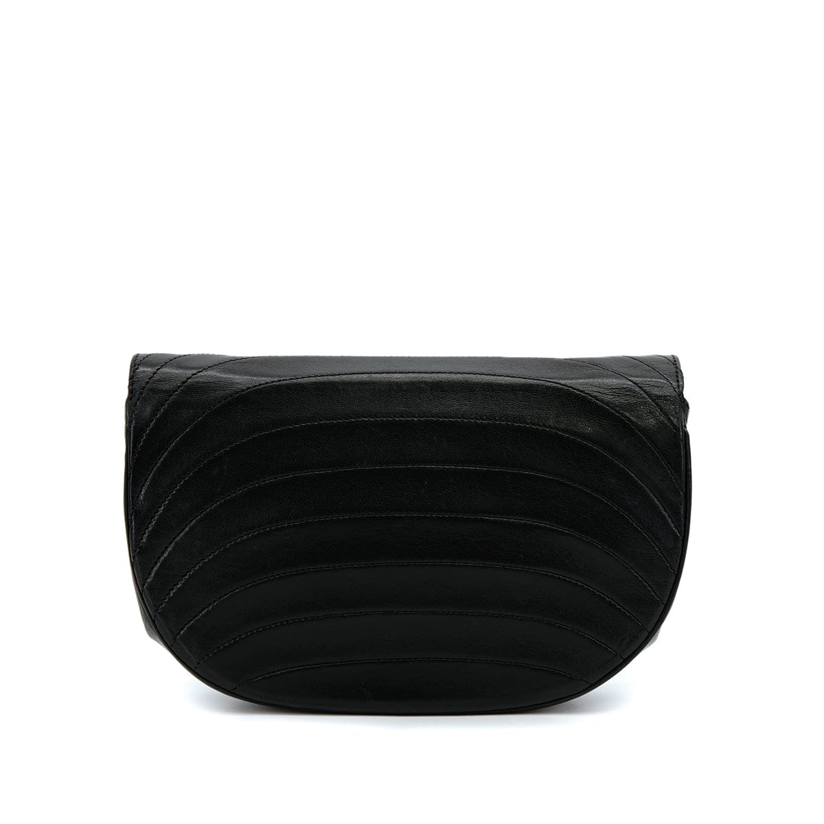 Luxury Promise Japan VINTAGE CHANEL COCOMARK WAVE STITCH CHAIN SHOULDER BAG BLACK LAMB SKIN GOLD HARDWARE 90315870