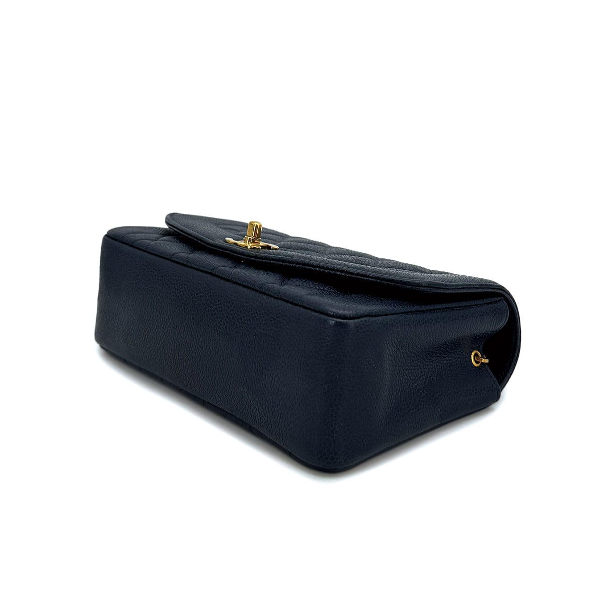 Luxury Promise Japan VINTAGE CHANEL DIANA SMALL CHAIN SHOULDER BAG NAVY CAVIAR SKIN GOLD HARDWARE 90311052