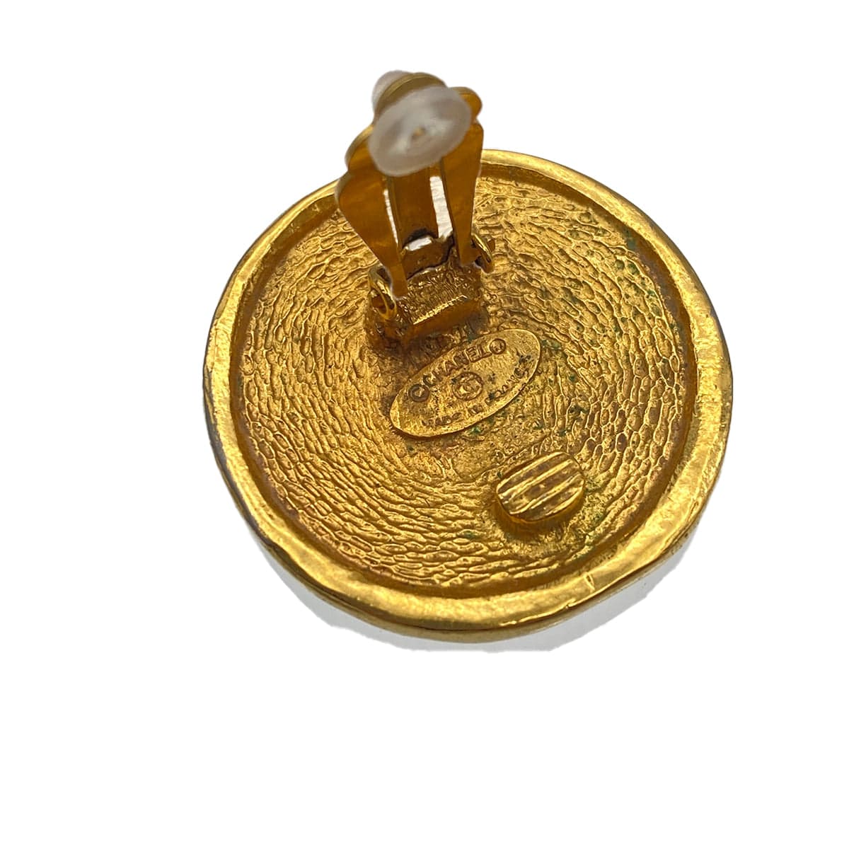 Luxury Promise Japan VINTAGE CHANEL EARRINGS 31 RUE CAMBON LOGO GOLD ACCESSORY 90312538