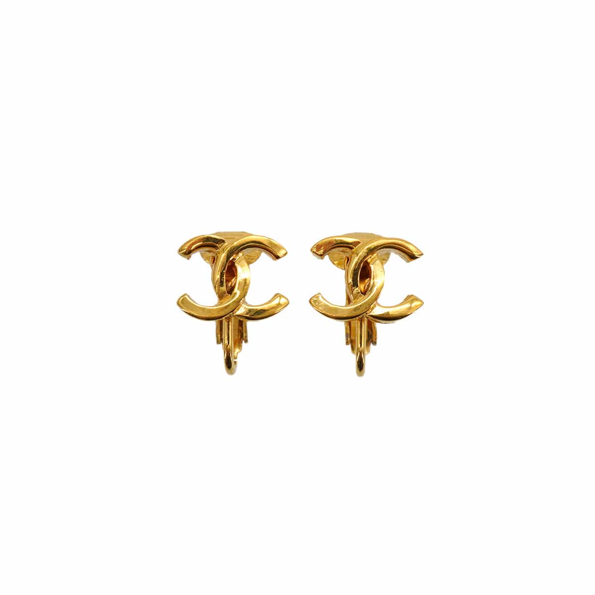 Luxury Promise Japan VINTAGE CHANEL EARRINGS COCOMARK GOLD ACCESSORY 90334885