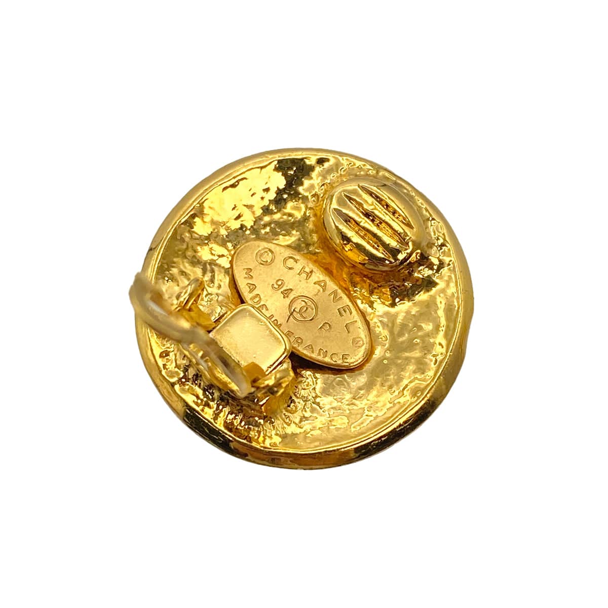 Luxury Promise Japan VINTAGE CHANEL EARRINGS COCOMARK GOLD ACCESSORY 94P 90321027