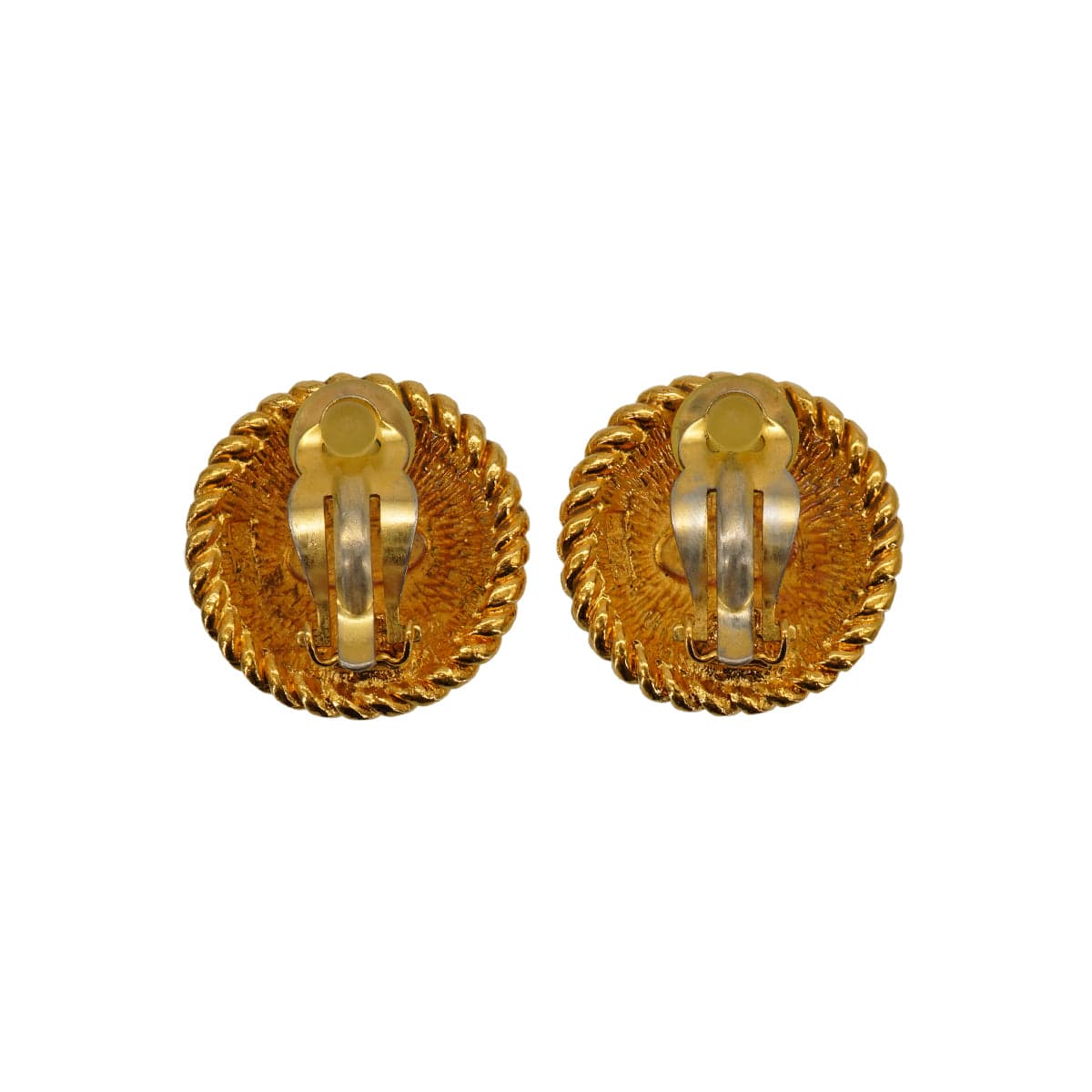Luxury Promise Japan VINTAGE CHANEL EARRINGS COCOMARK ROUND ACCESSORY 90334887