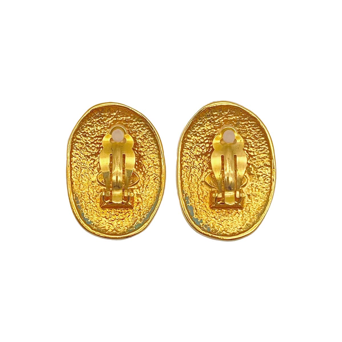 Luxury Promise Japan VINTAGE CHANEL EARRINGS OVAL COCOMARK GOLD ACCESSORY 26 90325278