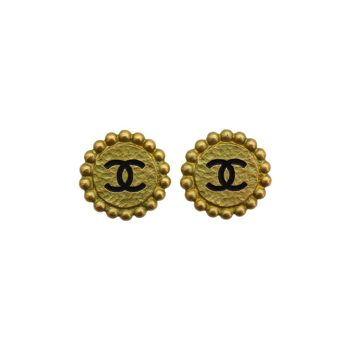 Luxury Promise Japan VINTAGE CHANEL EARRINGS ROUND COCOMARK ACCESSORY 94P 90334996