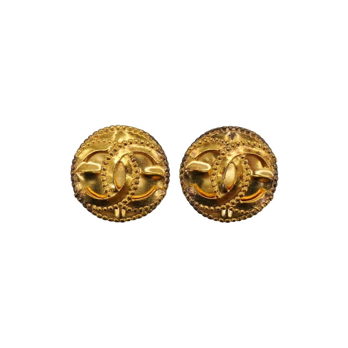 Luxury Promise Japan VINTAGE CHANEL EARRINGS ROUND COCOMARK ACCESSORY 97A 90334878