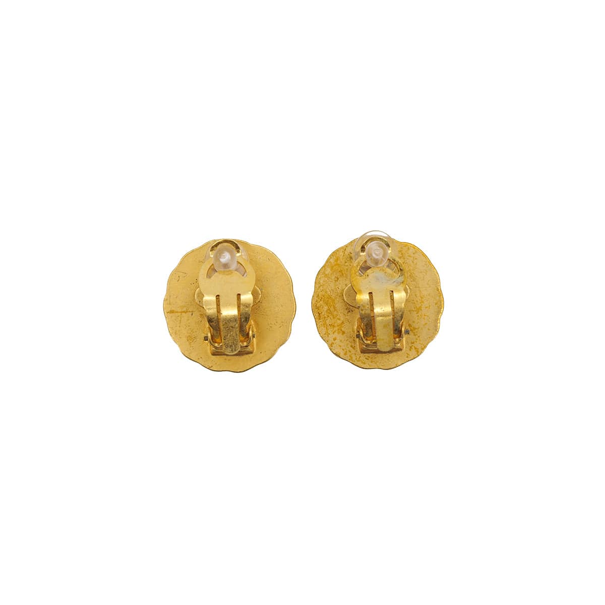 Luxury Promise Japan VINTAGE CHANEL EARRINGS ROUND COCOMARK GOLD ACCESSORY 93A 90324772