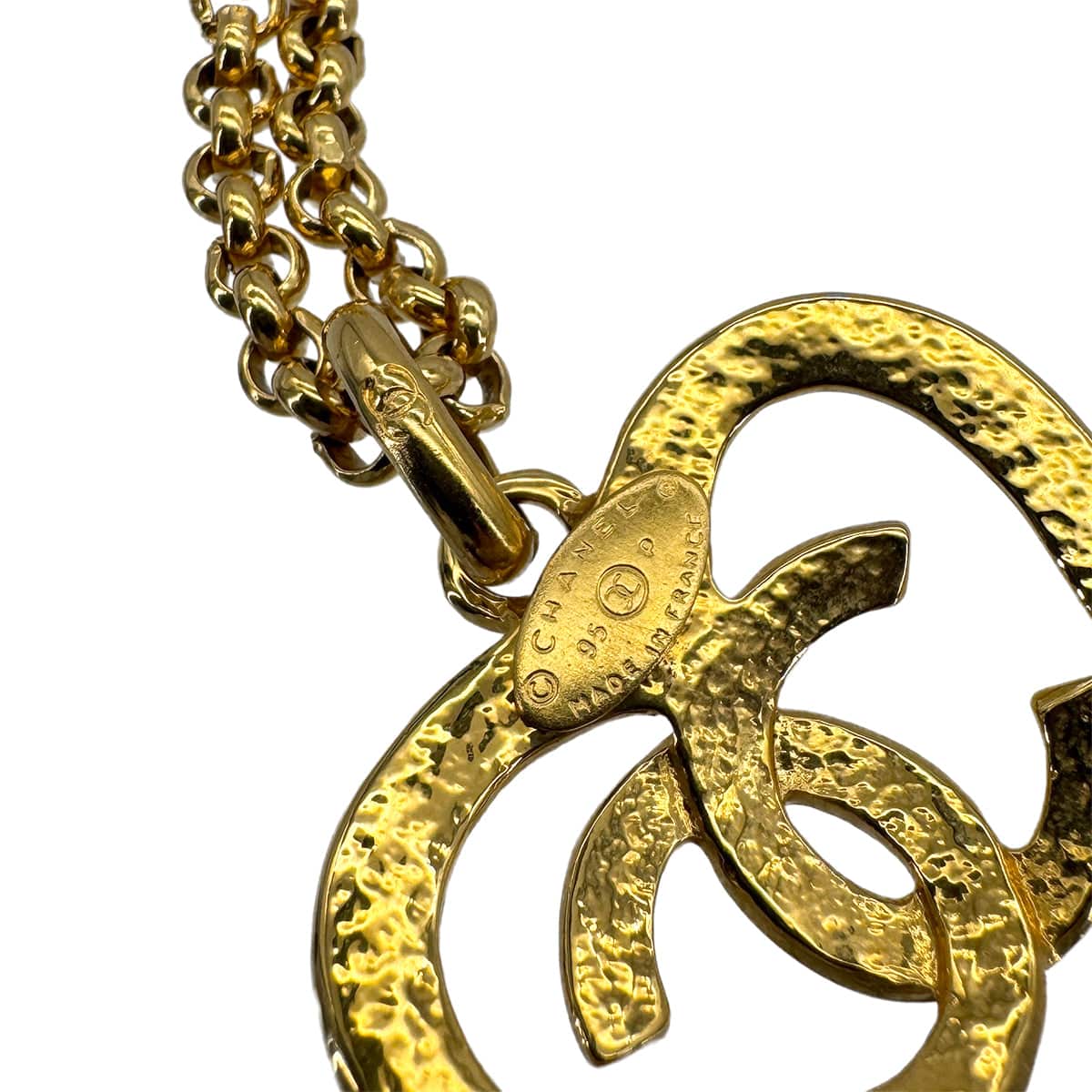Luxury Promise Japan VINTAGE CHANEL HEART NECKLACE COCOMARK GOLD ACCESSORY 95P 90323138