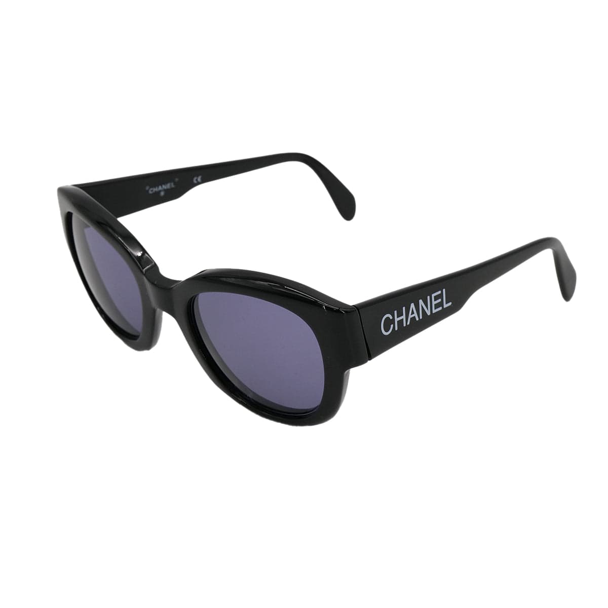 Luxury Promise Japan VINTAGE CHANEL LOGO SUNGLASSES BLACK EYEWEAR 90325297