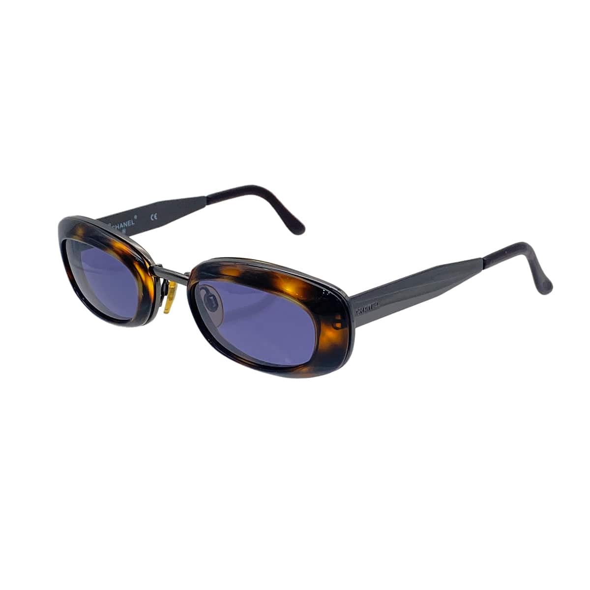 Luxury Promise Japan VINTAGE CHANEL LOGO SUNGLASSES TORTOISESHELL BROWN EYEWEAR 90325282