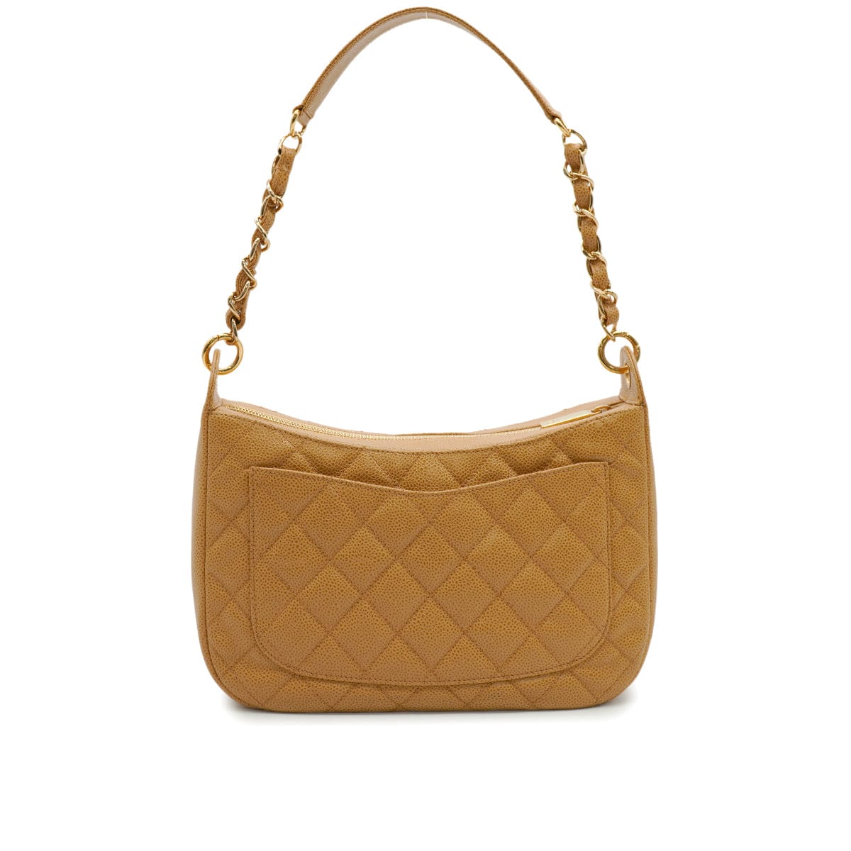 Luxury Promise Japan VINTAGE CHANEL MATELASSE CHAIN SHOULDER BAG BEIGE CAVIAR SKIN GOLD HARDWARE 90346101