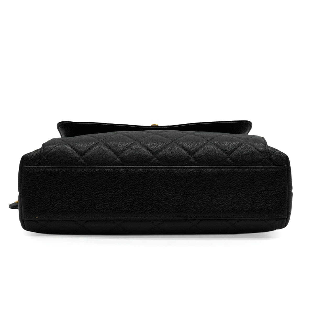 Luxury Promise Japan VINTAGE CHANEL MATELASSE CHAIN SHOULDER BAG BLACK CAVIAR SKIN GOLD HARDWARE 90345506
