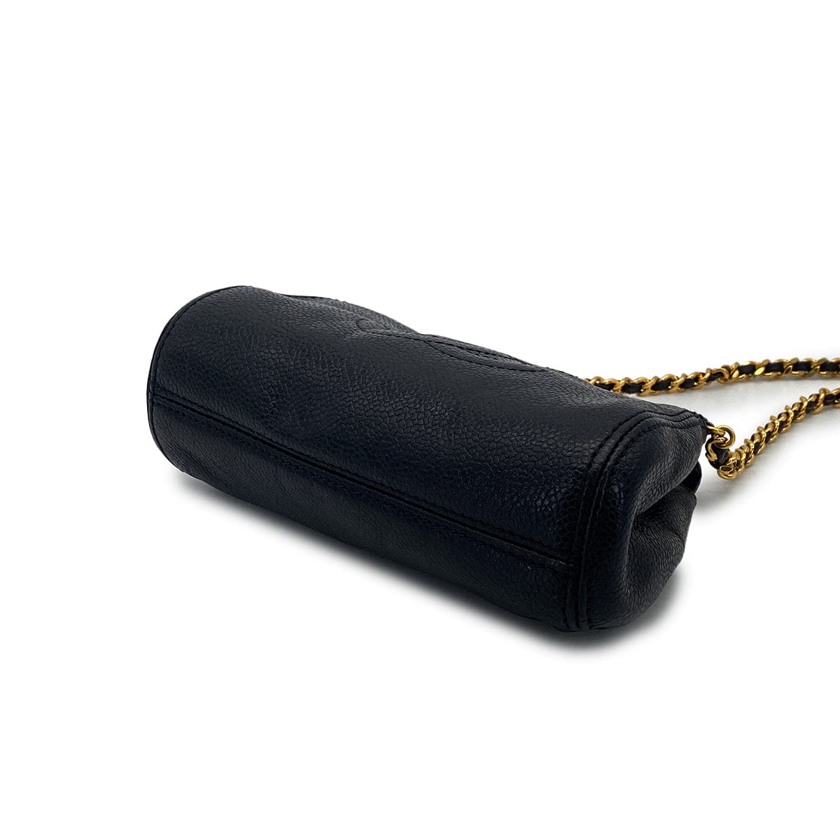 Luxury Promise Japan VINTAGE CHANEL MATELASSE CHAIN SHOULDER BAG BLACK LAMB SKIN GOLD HARDWARE 90317292