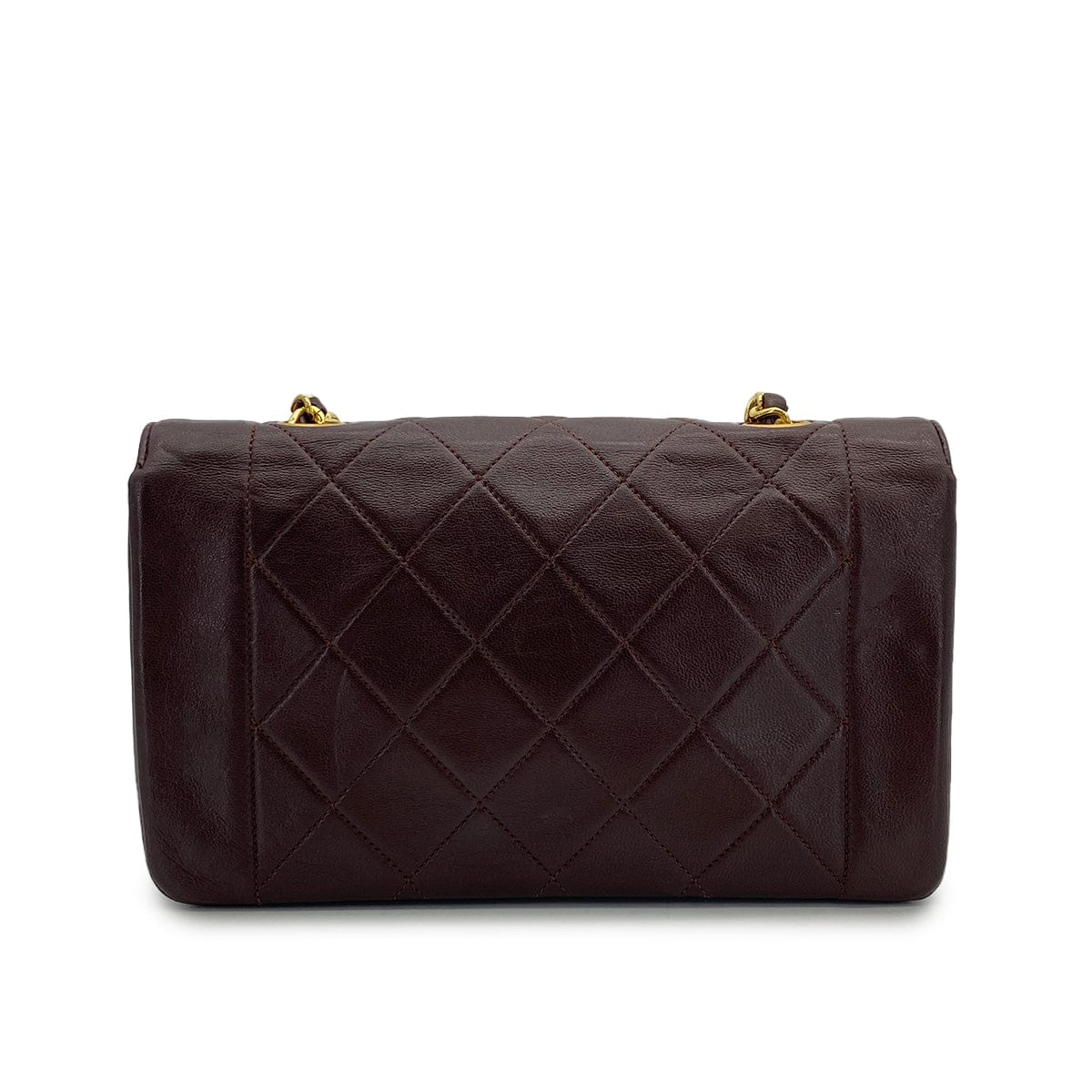 Luxury Promise Japan VINTAGE CHANEL MATELASSE CHAIN SHOULDER BAG BROWN LAMB SKIN GOLD HARDWARE 90310836