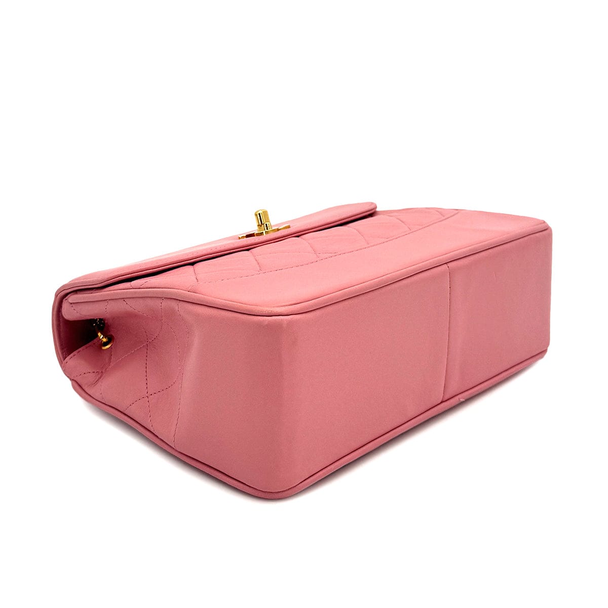 Luxury Promise Japan VINTAGE CHANEL MATELASSE CHAIN SHOULDER BAG PINK LAMB SKIN GOLD HARDWARE 90323093