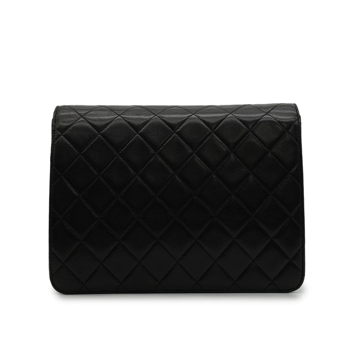 Luxury Promise Japan VINTAGE CHANEL MATELASSE COCOMARK PUSH LOCK CHAIN SHOULDER BAG BLACK LAMB SKIN GOLD HARDWARE 90346098
