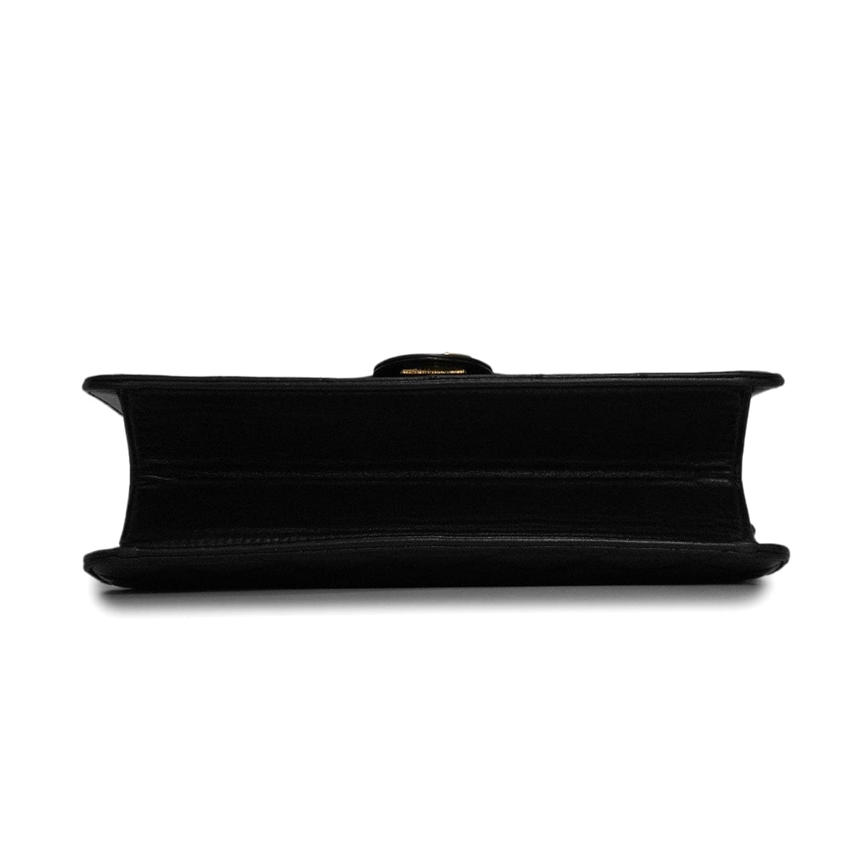 VINTAGE CHANEL MATELASSE COCOMARK PUSH LOCK CHAIN SHOULDER BAG BLACK LAMB SKIN GOLD HARDWARE 90346098