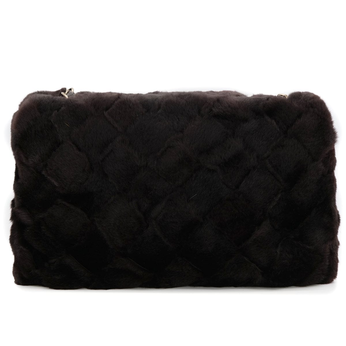 Luxury Promise Japan VINTAGE CHANEL MATELASSE FUR CHAIN SHOULDER BAG DARK BROWN FUR 90321766