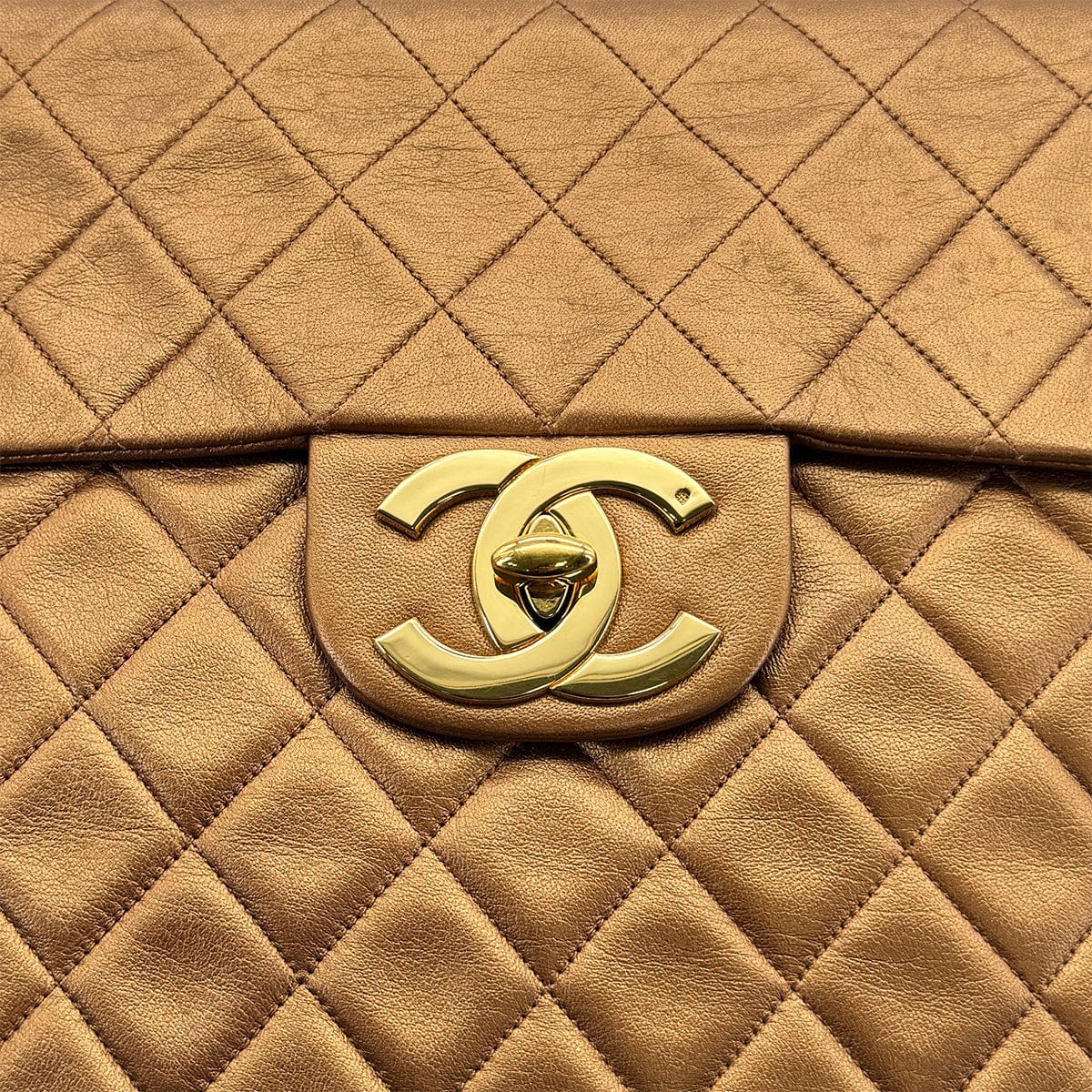 Luxury Promise Japan VINTAGE CHANEL MAXI MATELASSE 34 CHAIN SHOULDER BAG GOLD LAMB SKIN GOLD HARDWARE 90323205