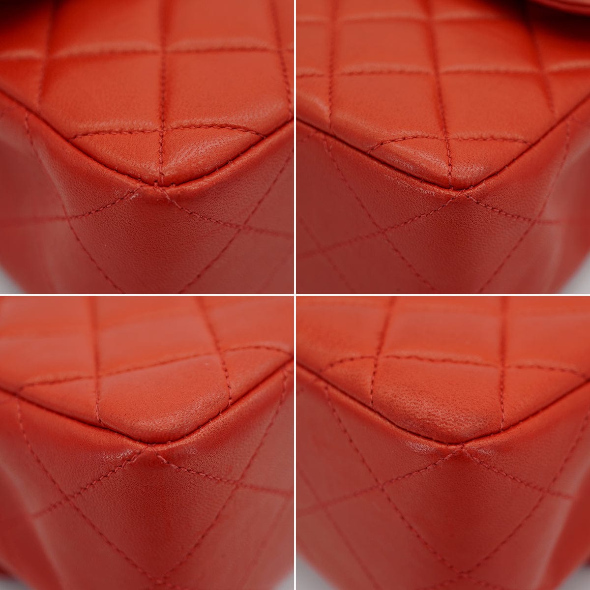 Luxury Promise Japan VINTAGE CHANEL PARENT-CHILD BAG PARENTS ONLY RED LAMB SKIN SILVER HARDWARE 90335317