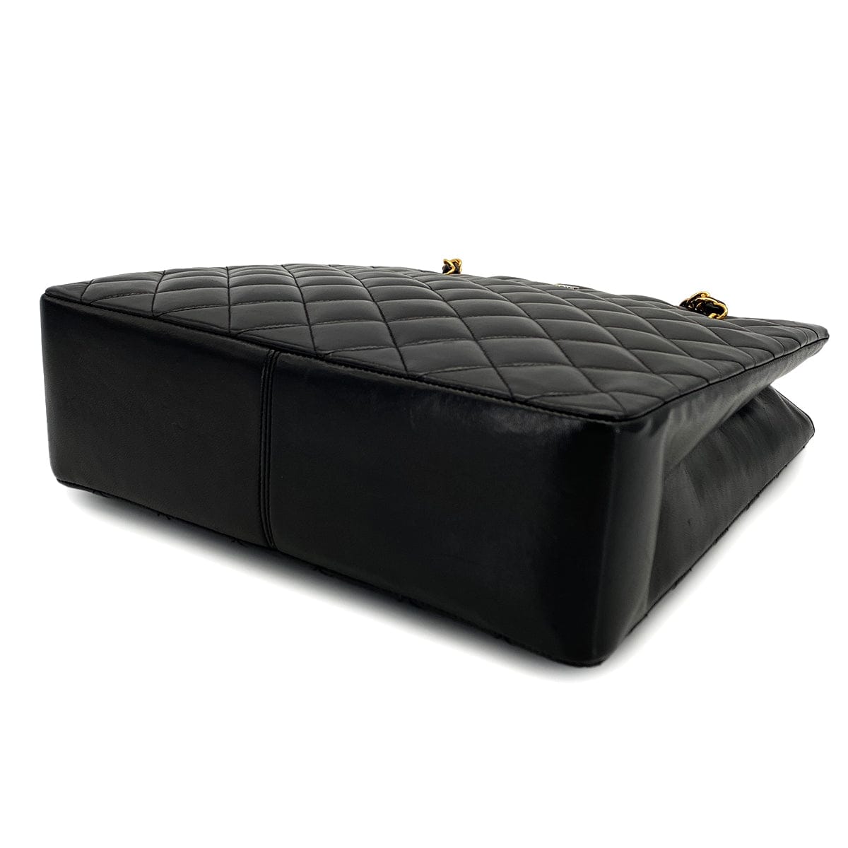 Luxury Promise Japan VINTAGE CHANEL PARIS LIMITED EDITION MATELASSE CHAIN SHOULDER BAG BLACK LAMB SKIN GOLD HARDWARE 90324825