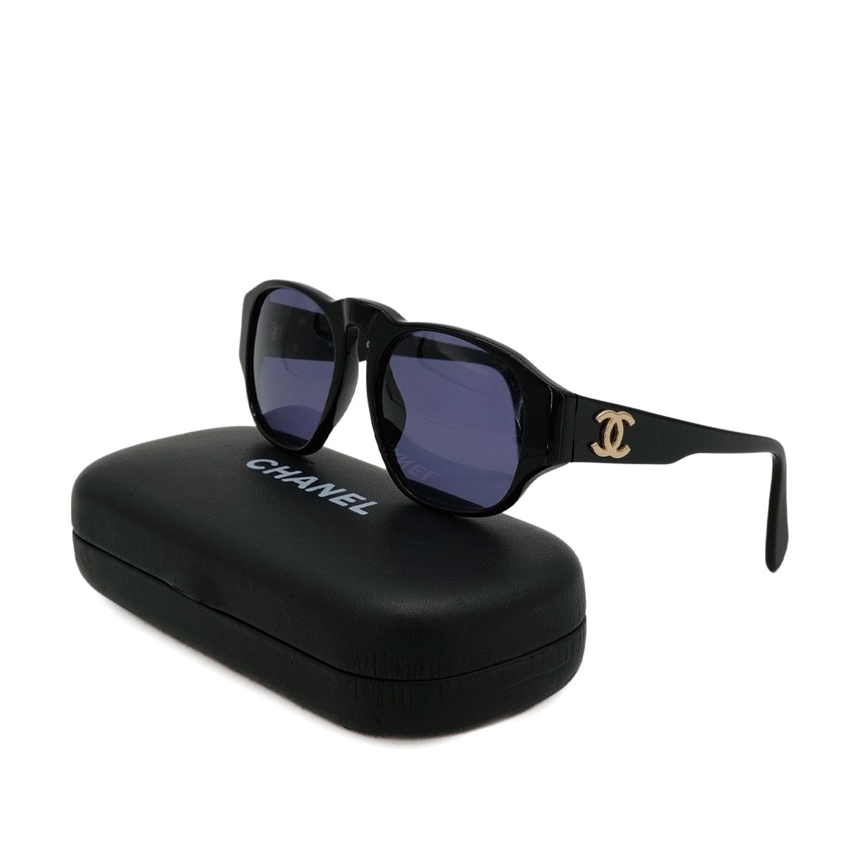 Luxury Promise Japan VINTAGE CHANEL SUNGLASSES COCOMARK BLACK EYEWEAR 90314392