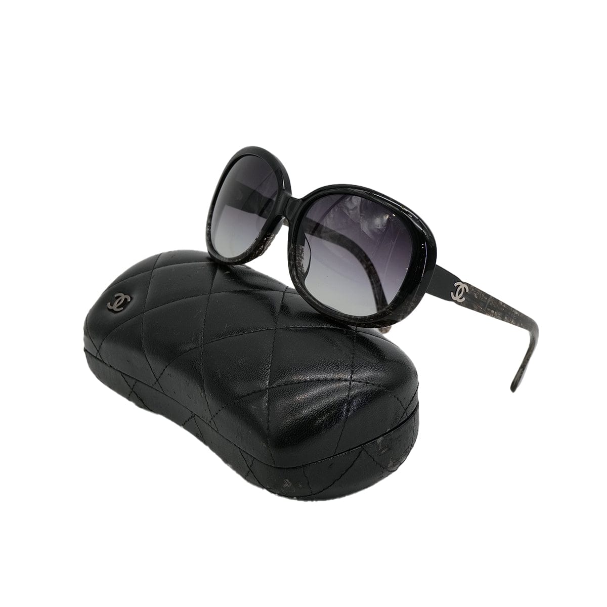 Luxury Promise Japan VINTAGE CHANEL SUNGLASSES COCOMARK BLACK EYEWEAR 90322150