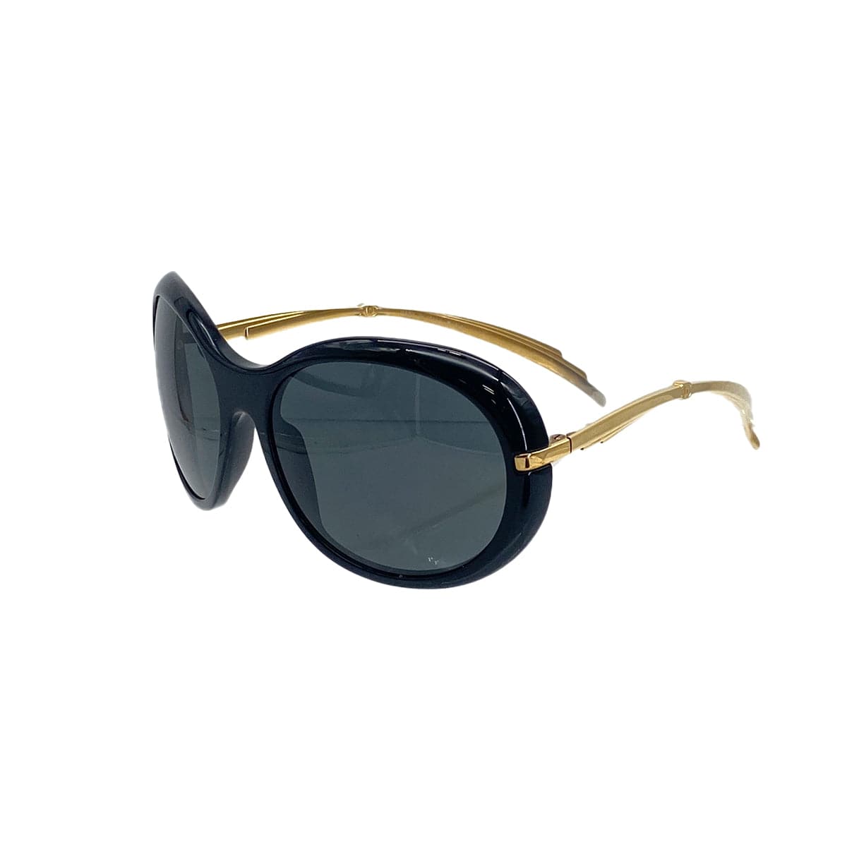 luxury promise japan VINTAGE CHANEL SUNGLASSES COCOMARK BLACK GOLD EYEWEAR 90311847
