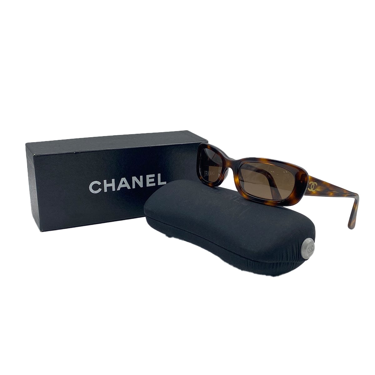 Luxury Promise Japan VINTAGE CHANEL SUNGLASSES COCOMARK TORTOISESHELL BROWN EYEWEAR 90312602