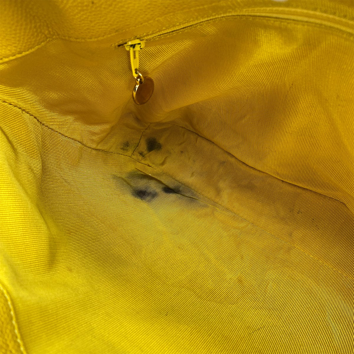 Luxury Promise Japan VINTAGE CHANEL SUPER MODEL CHAIN TOTE BAG YELLOW CAVIAR SKIN GOLD HARDWARE 90323096