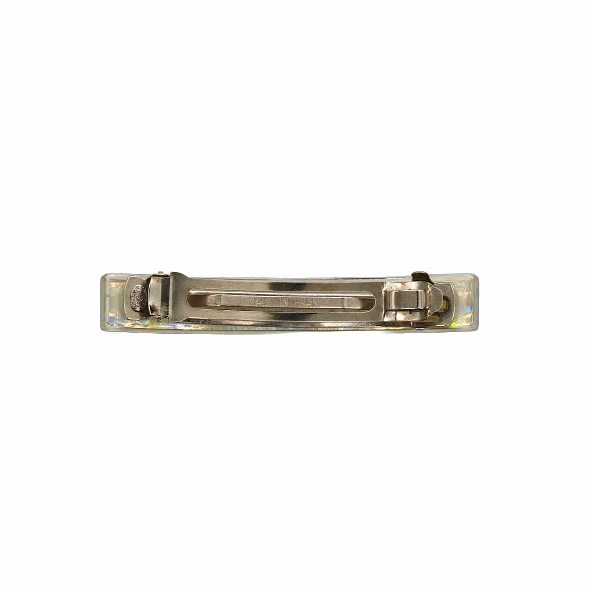 Luxury Promise Japan VINTAGE CHANEL VALLETTA COCOMARK SILVER CLEAR HAIR ACCESSORY 97P 90340529