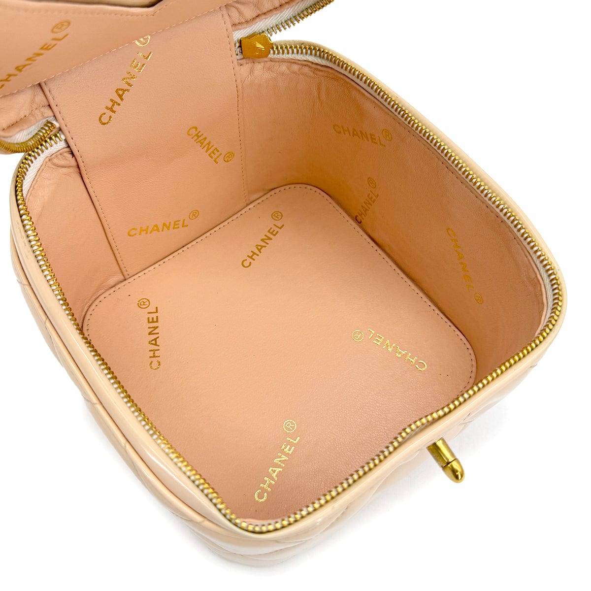 Luxury Promise Japan VINTAGE CHANEL VANITY HAND BAG COCOMARK HEART MIRROR IVORY ENAMEL 90314882