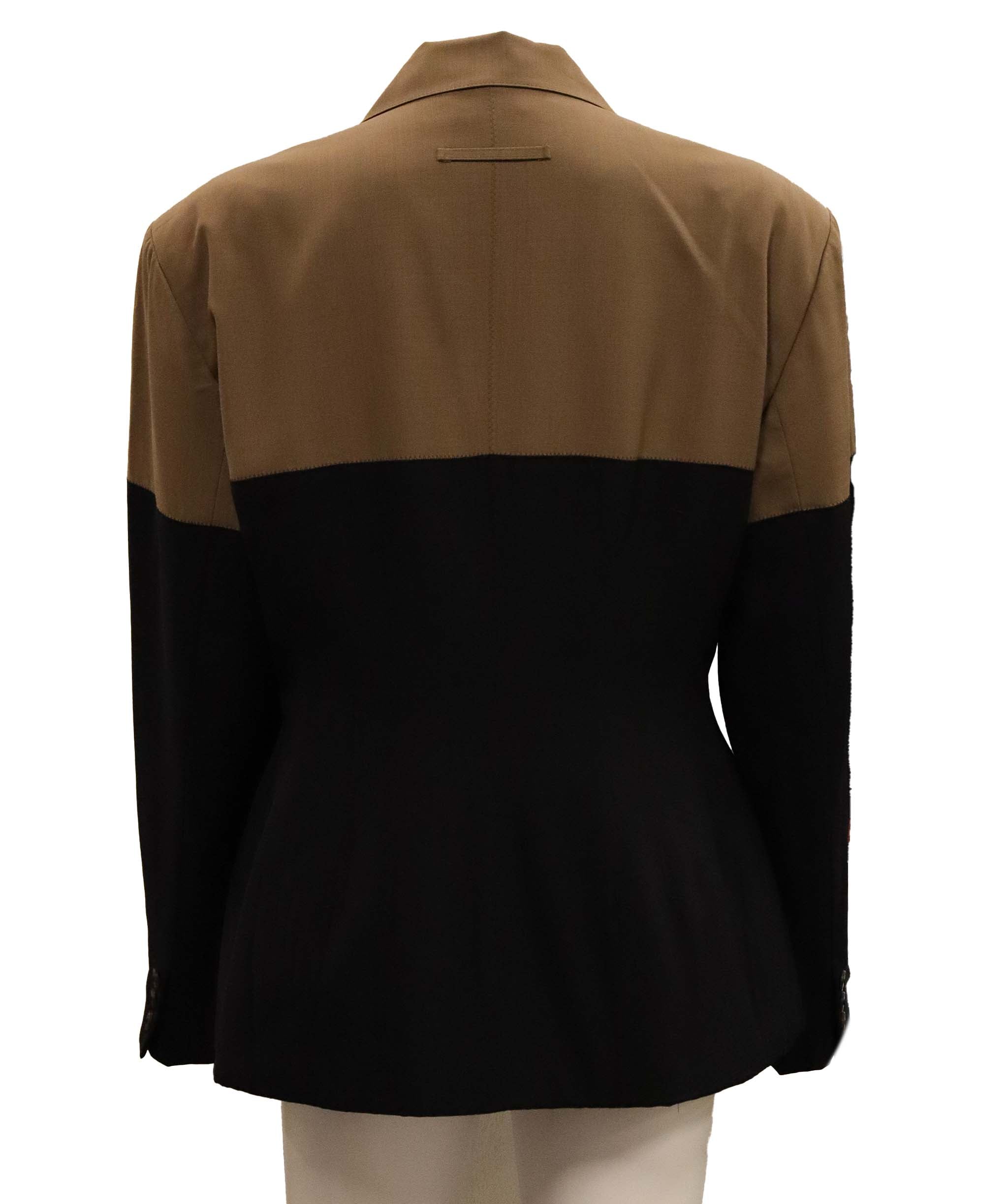 Luxury Promise Jean Paul Gaultier beige and stripe jacket DXBS6094