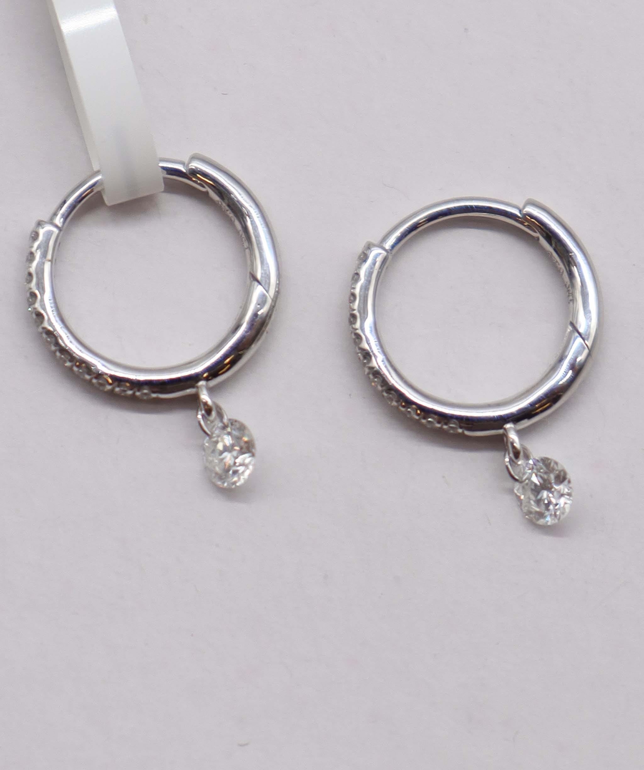 Luxury Promise 0.25ct SMALL DIAMONDS WHITE FULLCUT EARRINGS E8013