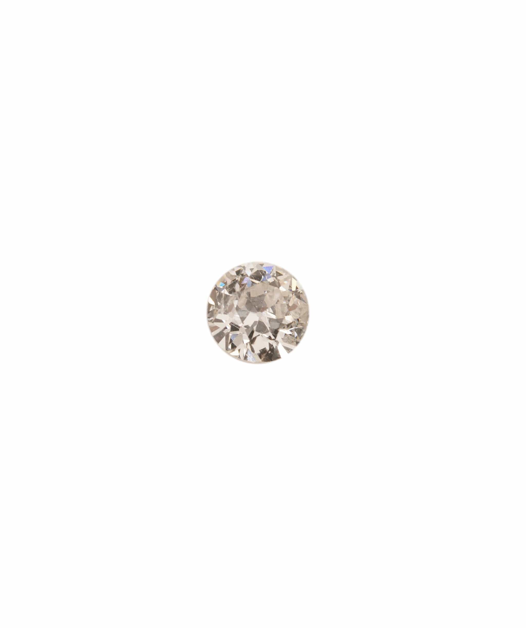 Luxury Promise 0.33CT RARE ROUND VICTORIAN-FLAME OLD MINE DIAMOND ANL0108