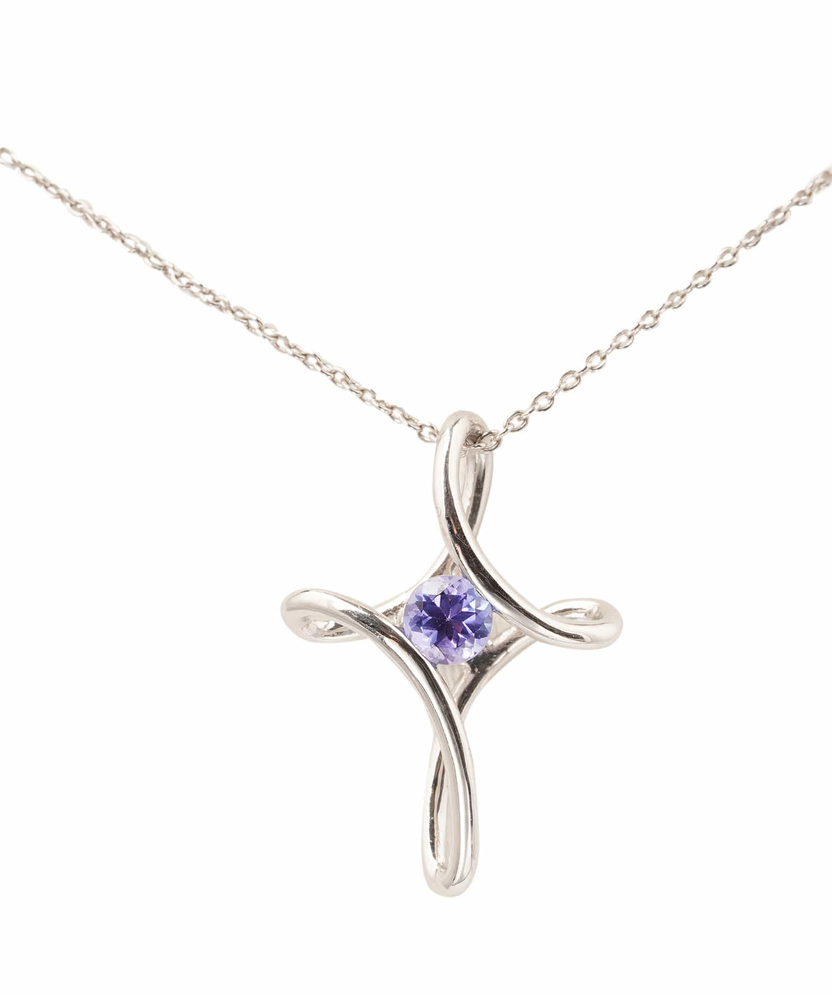 Luxury Promise 0.35ct Tanzanite 9K White Gold Pendant - 2.425g ANC2071
