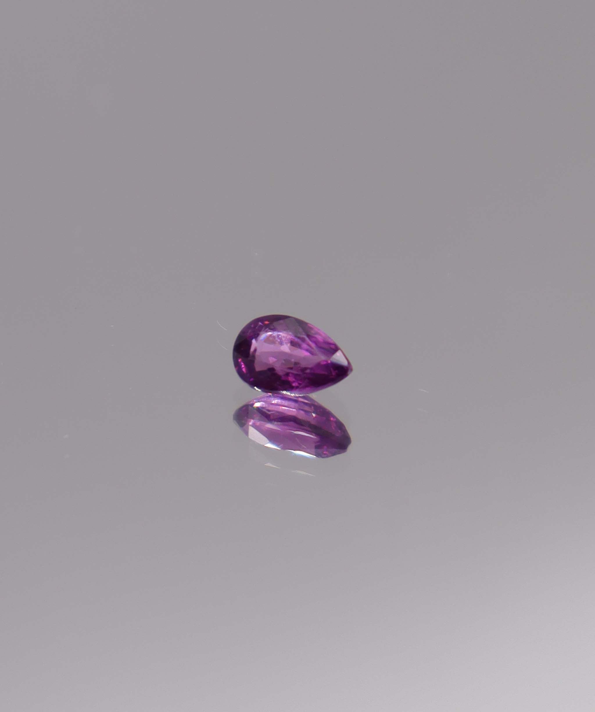 Luxury Promise 0.55ct Purple Rhodolite Garnet Pear DXBS5947