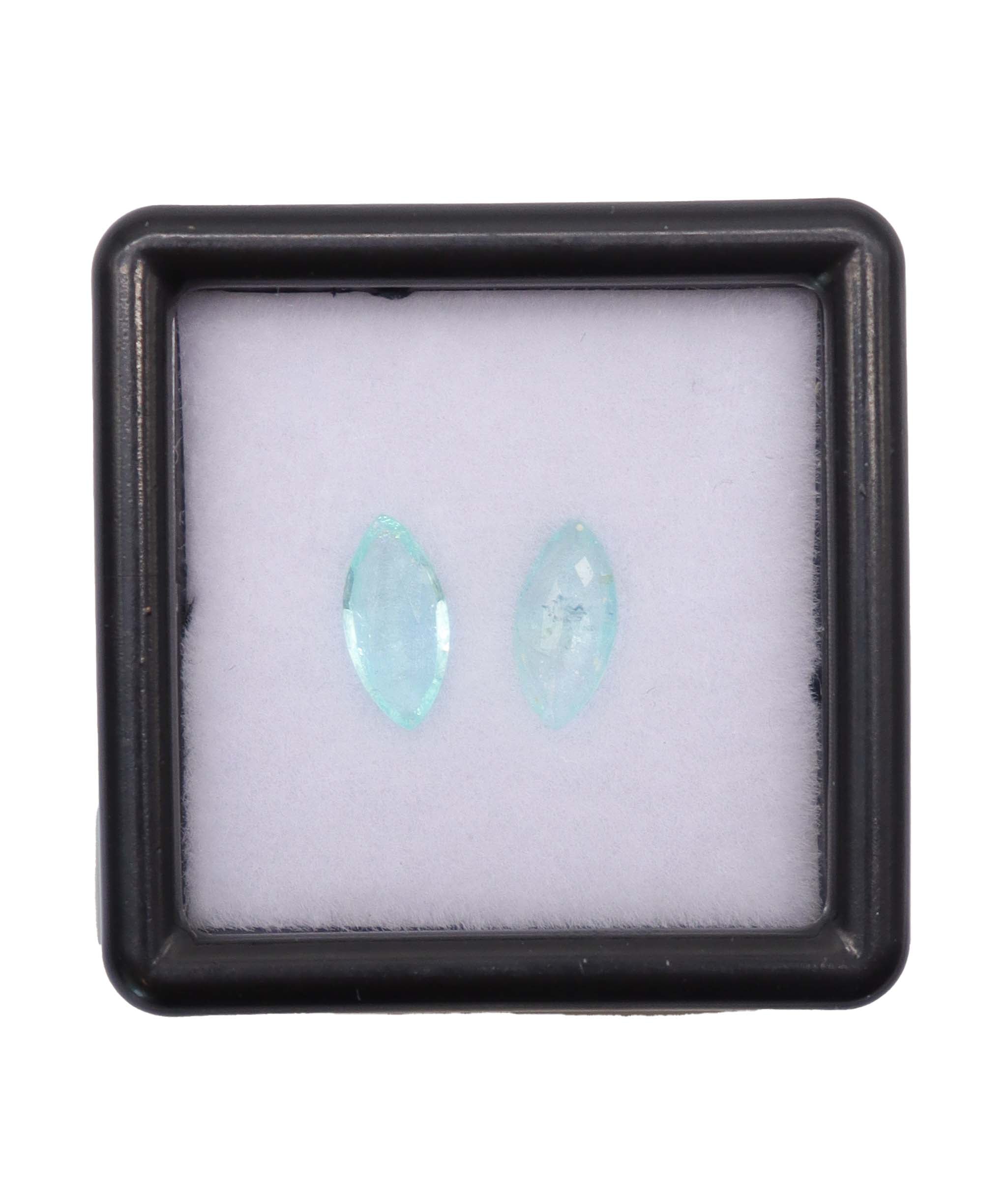 Luxury Promise 0.58ct Paraiba Marquise PAIR DXBD0222