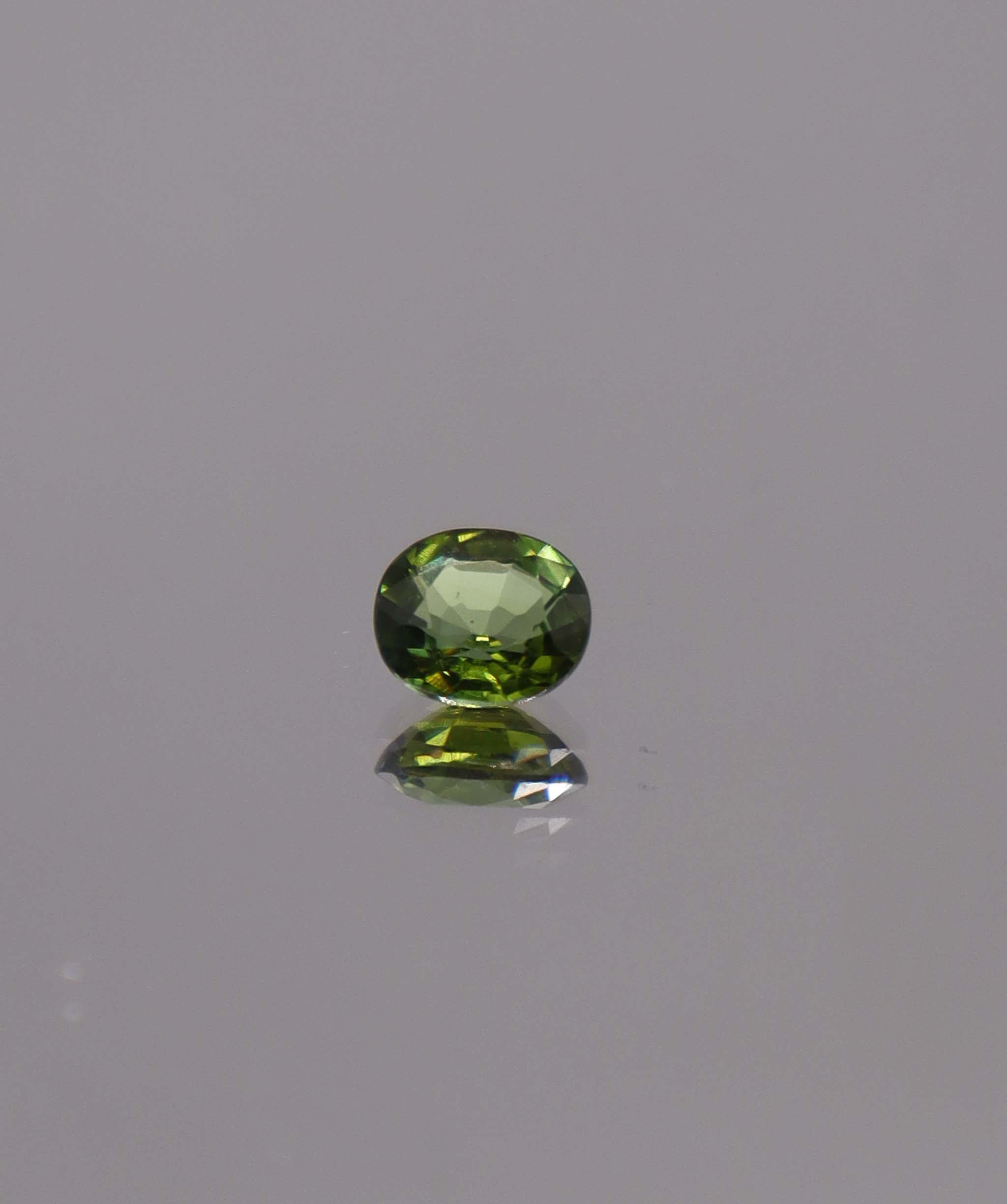 Luxury Promise 0.59ct Natural Tourmaline Mix Colour Green Oval DXBS5903