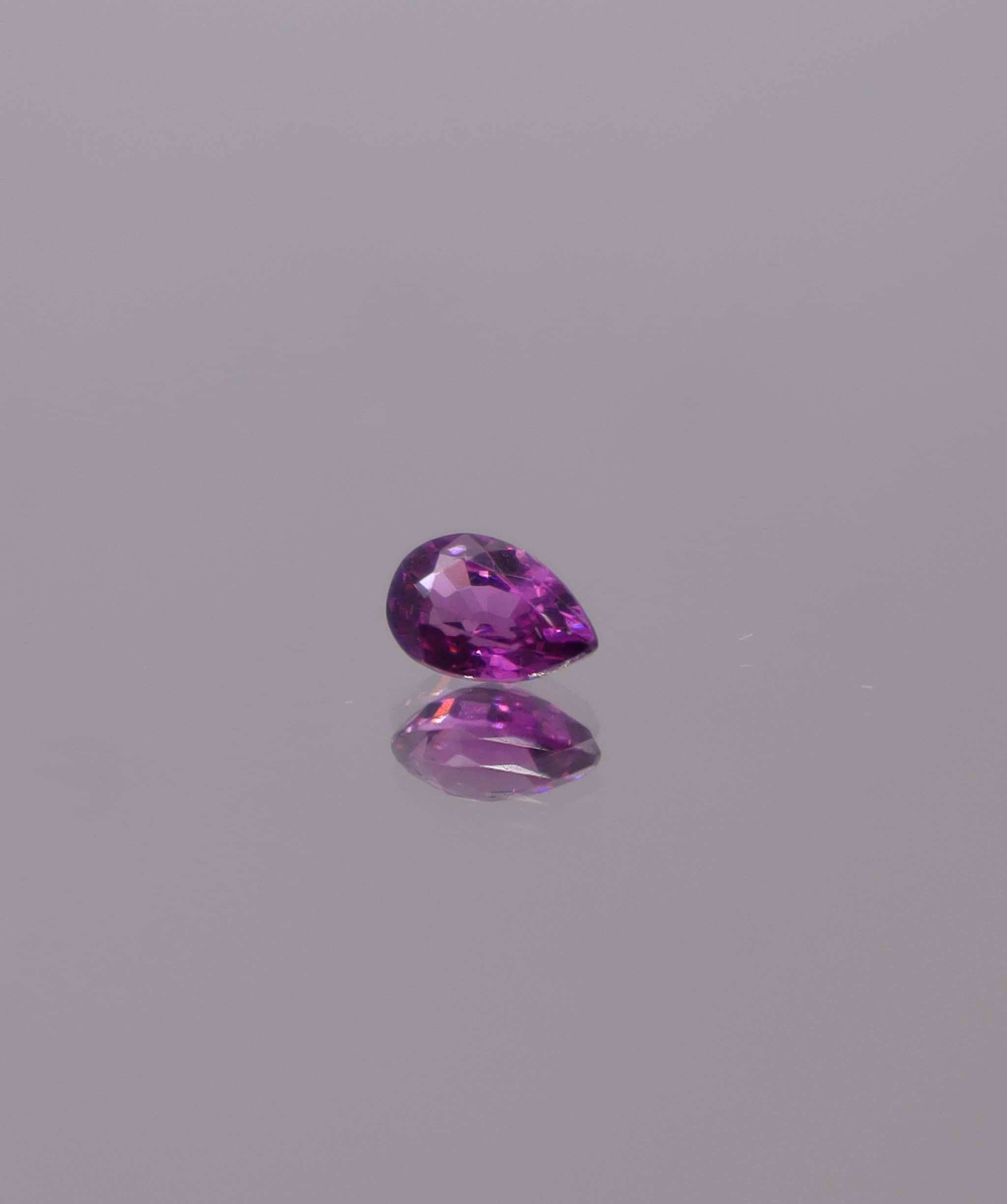 Luxury Promise 0.61ct Purple Rhodolite Garnet Pear DXBS5955