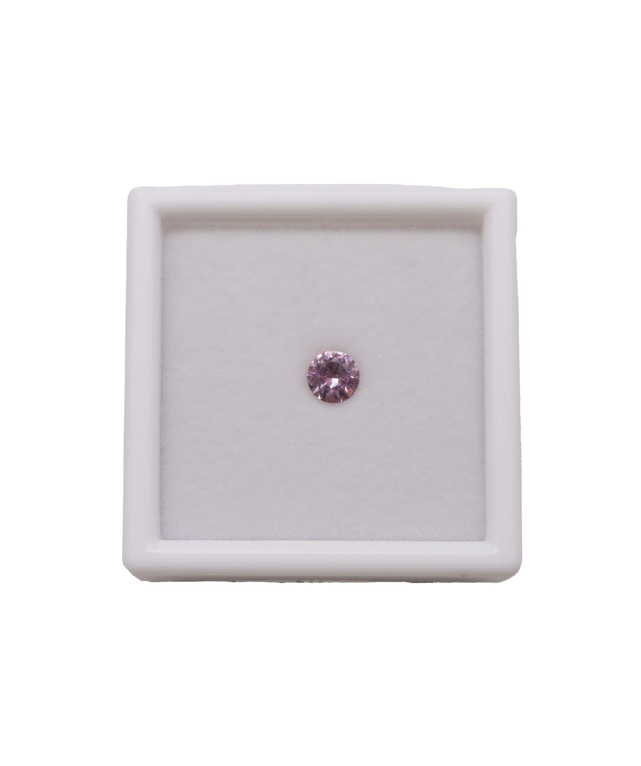Luxury Promise 0.66ct Malaya garnet round shape 11