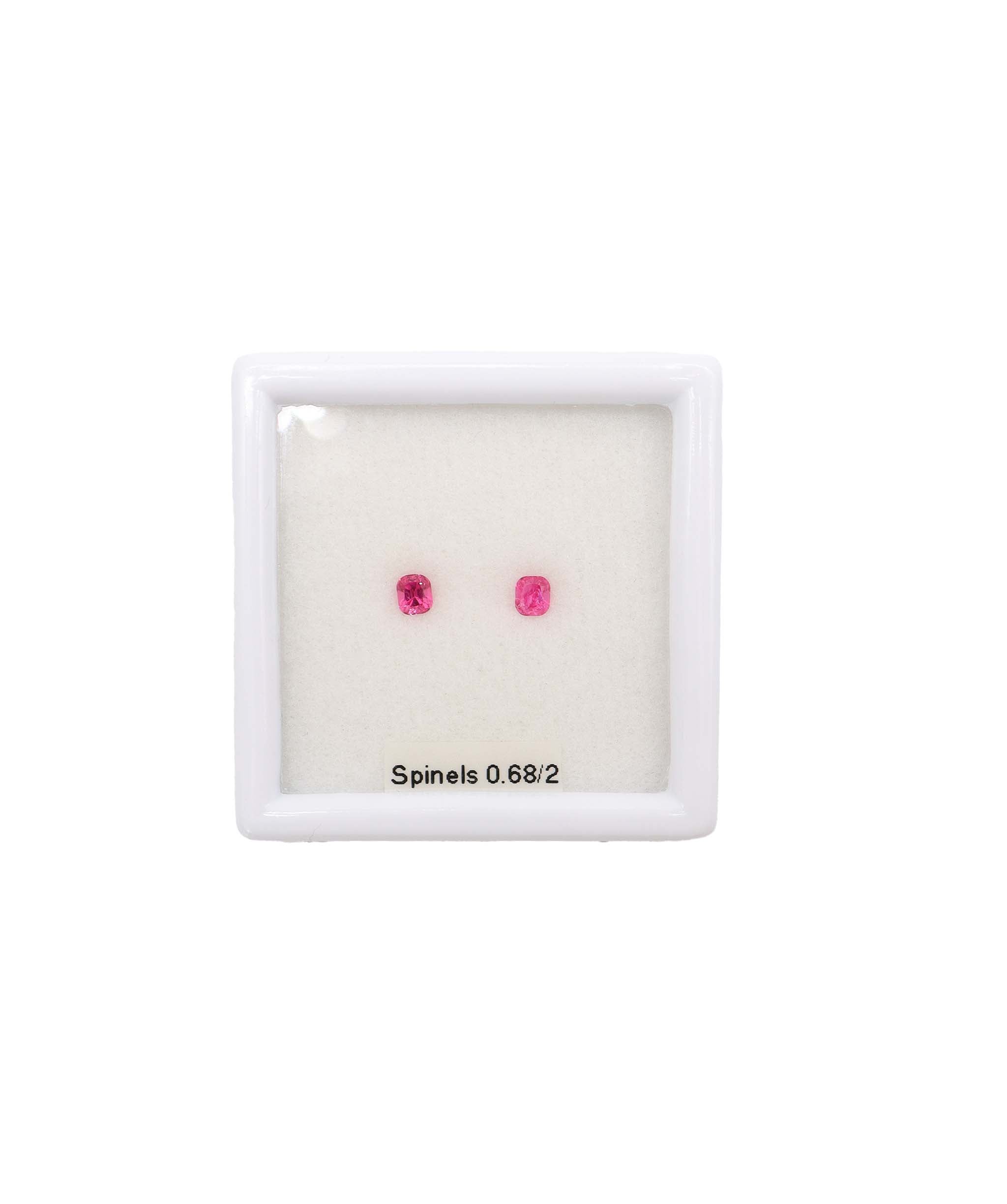 Luxury Promise 0.68ct Pink Jedi Spinels from Burma PAIR RDC0610