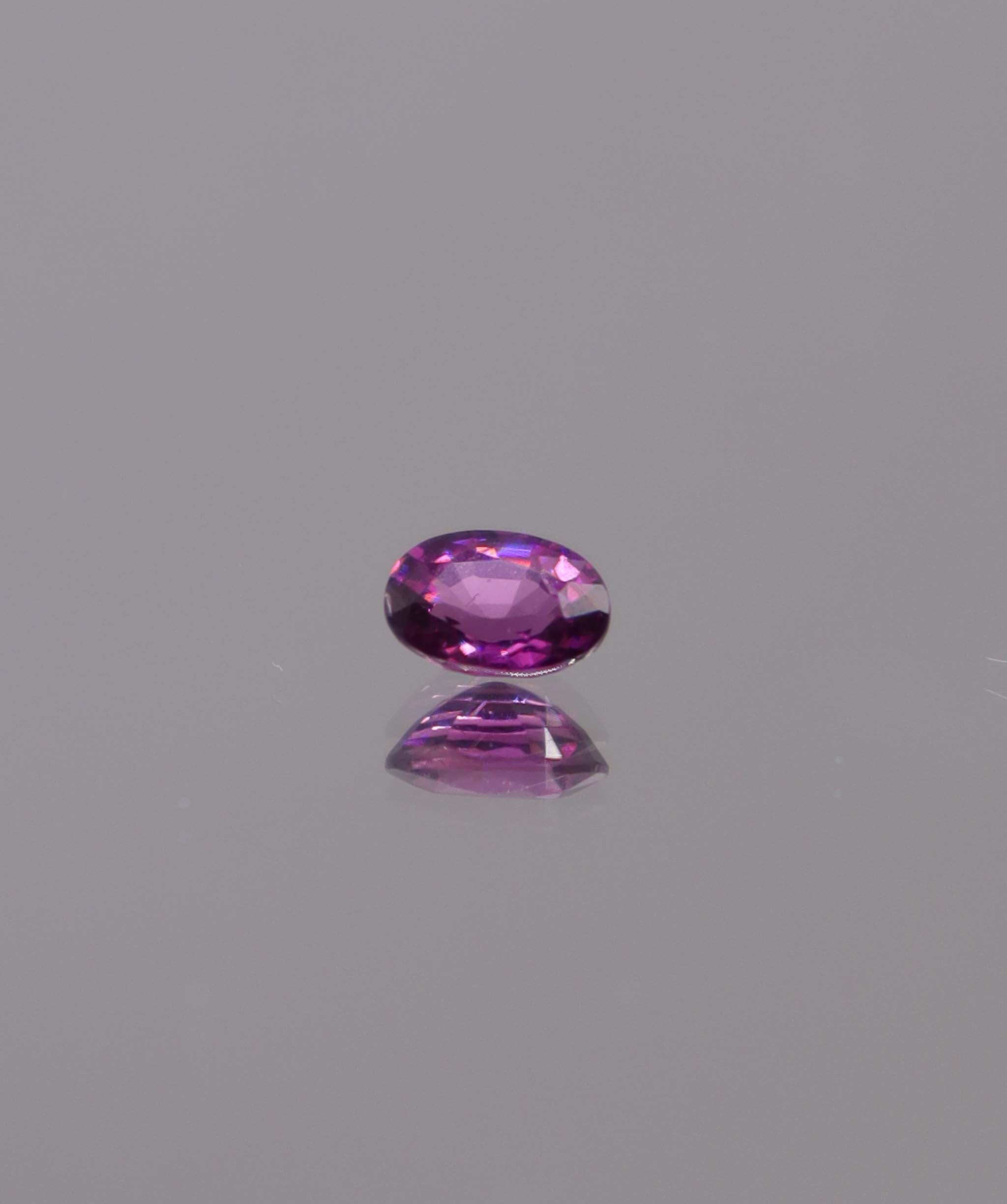 Luxury Promise 0.70ct Purple Rhodolite Garnet Oval DXBS6019